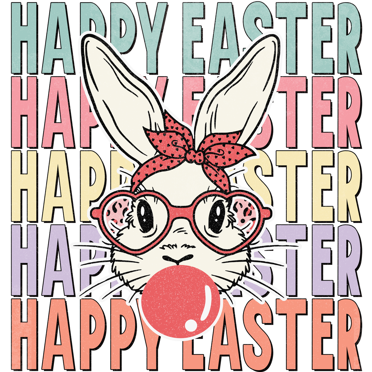 Happy Easter bunny Trasfer