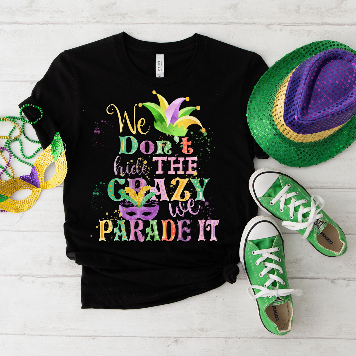 Mardi Gras We Parade It Transfer
