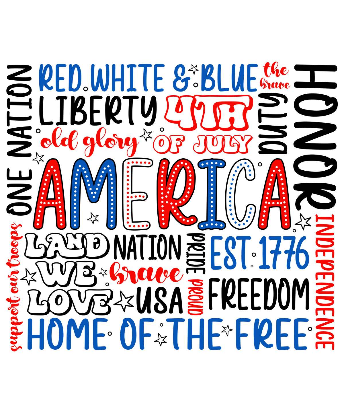 America Full Color Transfer